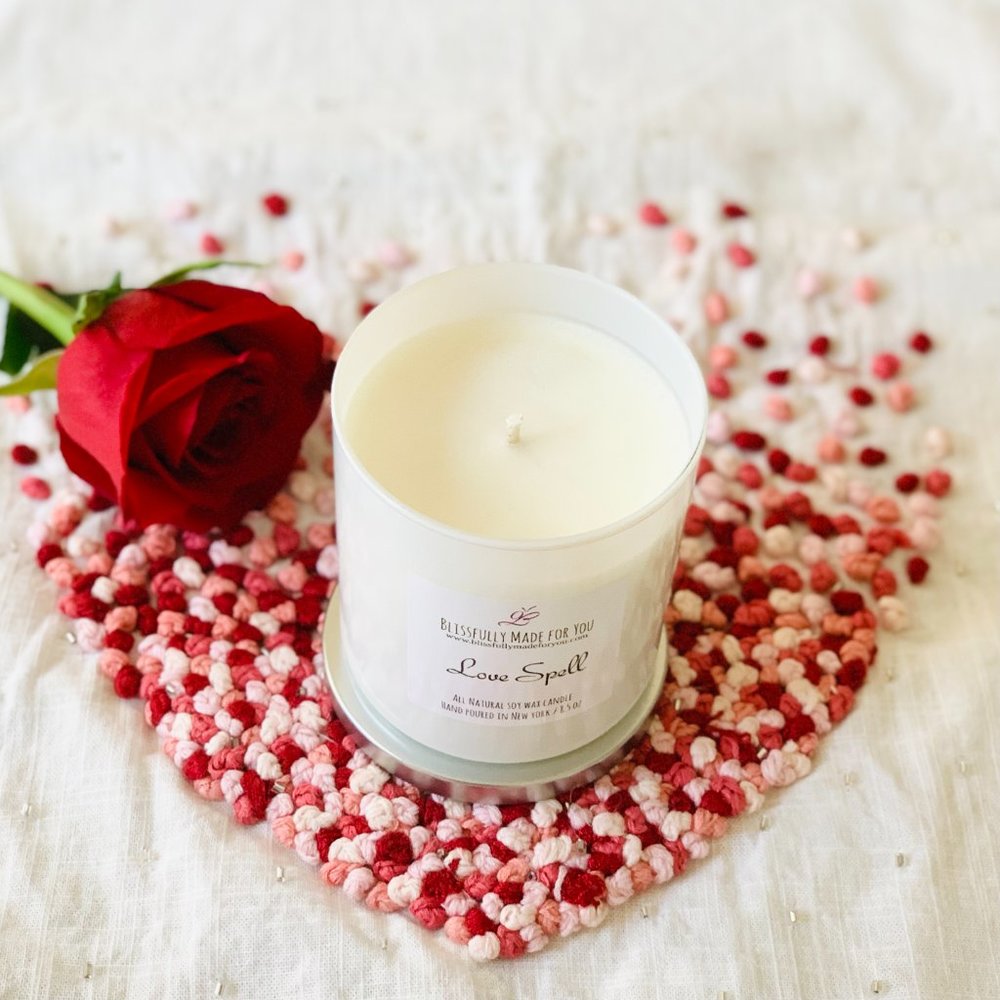 Soy Wax Candle - Love Spell (Handmade)